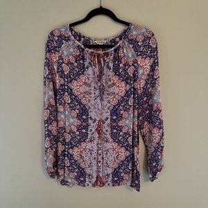Lucky Brand Print Tunic Top
